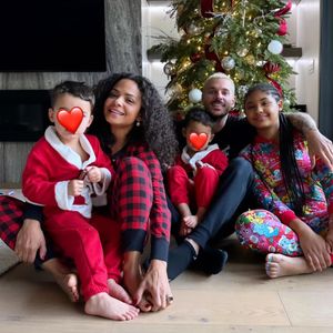 Christina Milian et M Pokora dévoilent une photo de famille avec Violet, la fille de 13 ans de la chanteuse, et Isaiah et Kenna, leurs deux garçons @Instagram