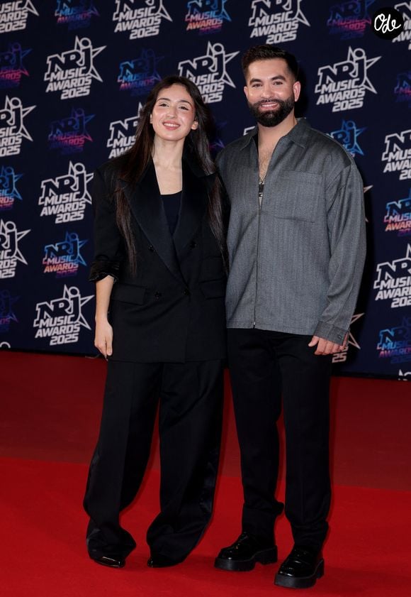Kendji Girac et Ambre (Star Academy 2025) au photocall de la 27ème édition des NRJ Music Awards au palais des Festivals de Cannes, France, le 31 octobre 2025. © Dominique Jacovides/Bestimage