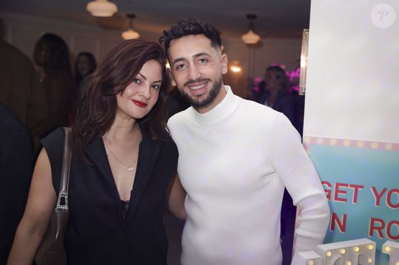 Exclusif - Julia Flabat et son mari Eddy Papeo - Soirée au restaurant de l'Hotel Kimpton, le Montecito, organisée par S.Sisley à Paris le 25 janvier 2024.
© Jack Tribeca / Bestimage