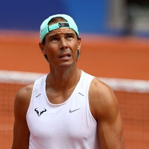 Rafael Nadal, pendant un entraînement lors des Jeux Olympiques de Paris, le 24 juillet 2024. © Mickael Chavet/ZUMA Press Wire