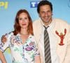Dans laquelle ils se confient sur cette fin d'aventure,
Audrey Fleurot et Mehdi Nebbou - Avant-première des 2 premiers épisodes de la saison 3 de "HPI" à l' UGC Normandie à Paris le 9 mai 2023. © Coadic Guirec/Bestimage