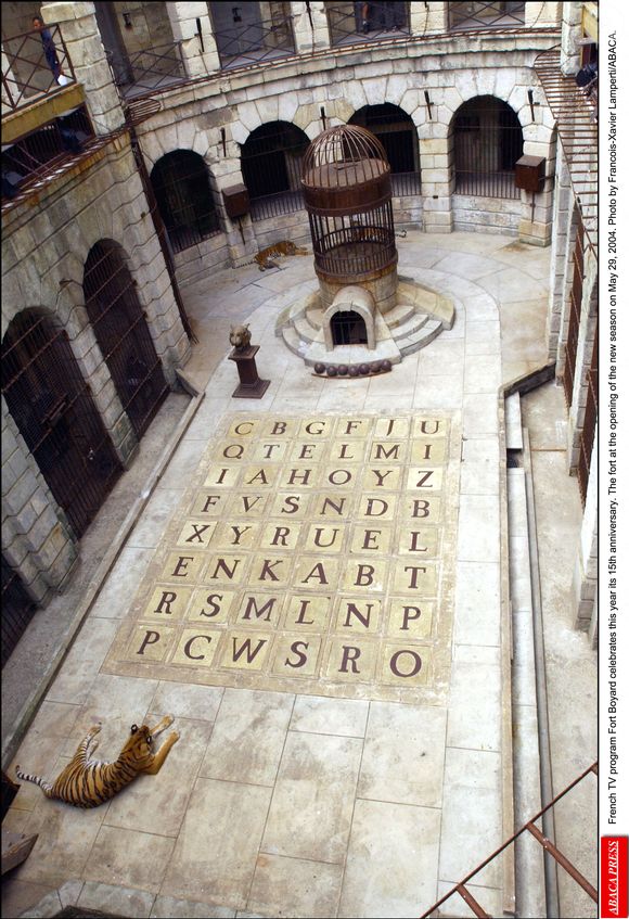L'émission de télévision française Fort Boyard fête cette année son 15ème anniversaire. Le fort lors de l'ouverture de la nouvelle saison le 29 mai 2004. Photo par Francois-Xavier Lamperti/ABACA.