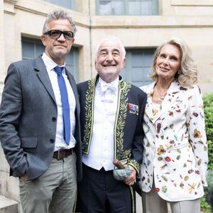 Fabien Galthié, Guy Savoy - Le chef français multi étoile, Guy Savoy, vient d'être officiellement installé comme membre de l'Académie des Beaux-Arts.
© Julien Sarkissian/Bestimage