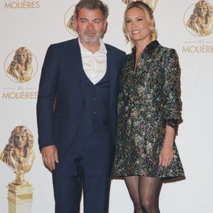 Clovis Cornillac et sa femme Lilou Fogli - 36ème cérémonie des Molières aux Folies Bergère à Paris le 28 avril 2025. © Coadic Guirec/Bestimage
