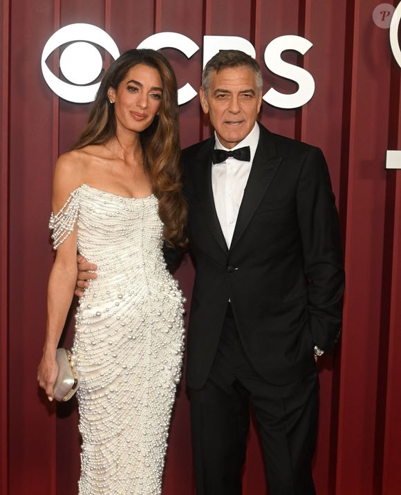 George et Amal Clooney lors de la 78ème édition des Tony Awards à New York, le 9 juin 2025 @Photo Press Service / BESTIMAGE
