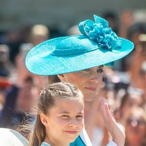 La princesse Charlotte de Galles, Catherine (Kate) Middleton, princesse de Galles, Les membres de la famille royale britannique lors de la cérémonie Trooping the Colour à Londres, le 14 juin 2025. Zuma Press / Bestimage