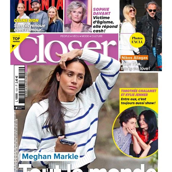 La Une du magazine Closer du vendredi 14 mars 2025