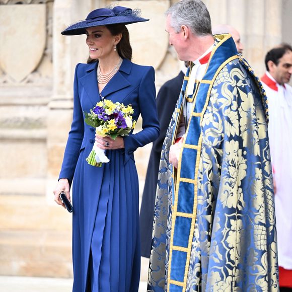 Catherine - Princesse de Galles quitte le service annuel de célébration du Jour du Commonwealth à l'Abbaye de Westminster, Londres. Backgrid UK/ Bestimage