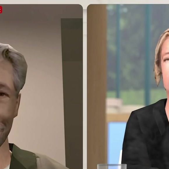 Malade, l'acteur a finalement participé à l'émission en visioconférence, tandis que l'ensemble du plateau apparaissait avec un étrange filtre en mauvaise 3D inspiré de l'univers du film.

Capture d'écran de l'émission C à Vous, le 9 juin 2026.

© France 5