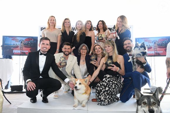 Première édition des Pawards lors du 78ème Festival International du Film de Cannes le 21 mai 2025. Le maitre de ceremonie Christophe Beaugrand, Presidente du jury Stephanie Chermont et les membres du jury : Sandrine Arcizet, Roland Perez, Charlotte Bouteloup, Helene Gateau, Laetitia Barlerin, Pierre Fabing, Caroline Delage, Karima Charni, Katia Renard, Tristane Banon, Farah Kesri, Solene Chavanne,  Elodie Ageron © Lionel Urman/Bestimage