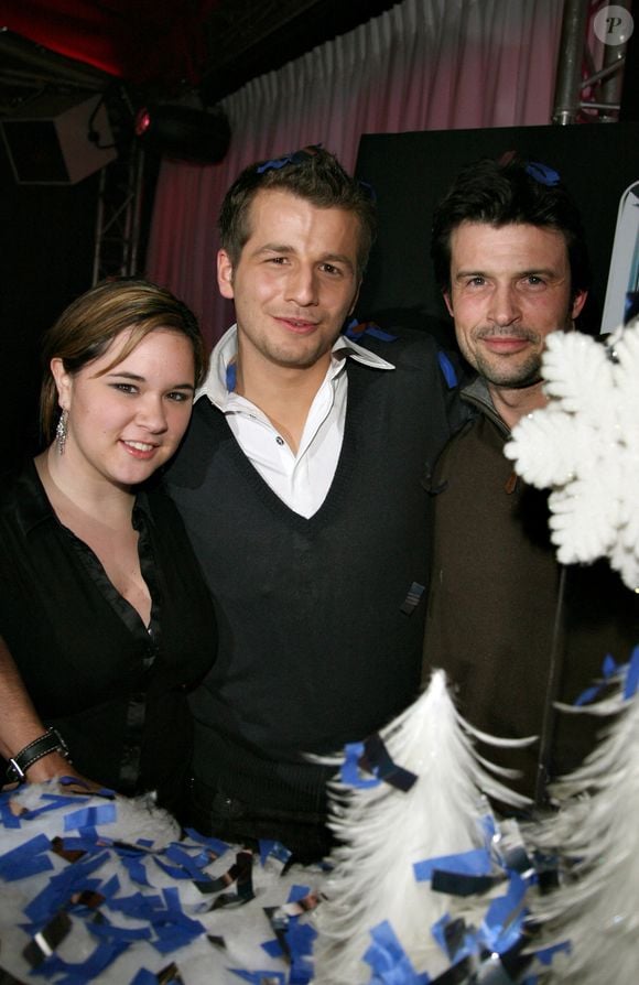 Les chanteurs français Jeremy Amelin et Magali Vae et l'acteur français Franck Jolly assistent à l'after show du chanteur français Jeremy Amelin au Club de l'Etoile à Paris, France, le 23 janvier 2007. Photo by Denis Guignebourg/ABACAPRESS.COM