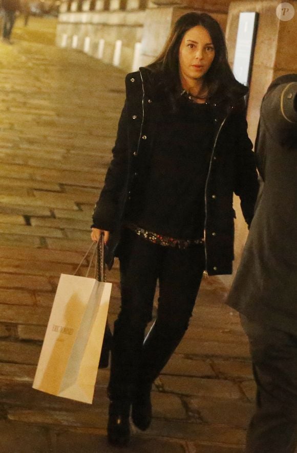 Exclusif - Jessica Sebaoun (La femme de Jean Sarkozy) - L'ancien président de la république, Nicolas Sarkozy, a fêté son 61ème anniversaire au restaurant Guy Savoy, dans lequel travaille Léonard Trierweiler, en compagnie de sa femme, ses enfants et leurs amis. Paris, le 28 janvier 2016
©Agence / Bestimage