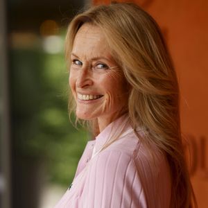 Estelle Lefébure au photocall du village lors des Internationaux de France de Tennis de Roland Garros 2026, à Paris, France, le 29 mai 2026. © Dominique Jacovides/Bestimage