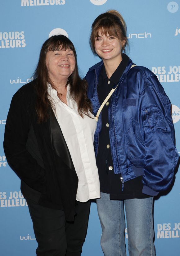 Myriam Boyer et Alice Cornillac - Avant-première du film "Des jours meilleurs" au cinéma Max Linder à Paris le 7 avril 2025. © Coadic Guirec/Bestimage