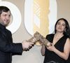 Également dans "L'Amour Ouf" au cinéma cette année, il a livré un discours touchant en récupérant son prix

Karim Leklou, lauréat du César du Meilleur Acteur et Hafsia Herzi, lauréate du César de la Meilleure Actrice, posent dans la salle des lauréats lors de la 50ème cérémonie des César à L'Olympia le 28 février 2025 à Paris, France. Photo by David NIVIERE/ABACAPRESS.COM