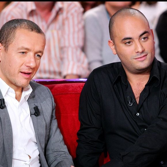 Dany Boon et Jérôme Commandeur lors de l'enregistrement de l'émission "Vivement Dimanche. © Guillaume Gaffiot/Bestimage