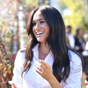 Meghan Markle à Londres. 

Photo : Mark Large/PA Wire/ABACAPRESS.COM