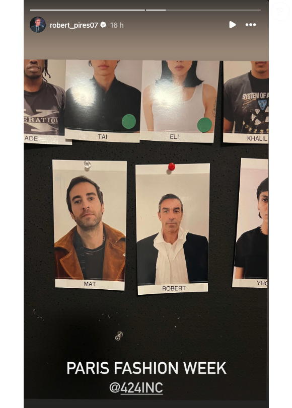 Difficile de savoir si Robert Pirès va poursuivre sa carrière de mannequin, mais cette première expérience lors de la Fashion Week lui a plu