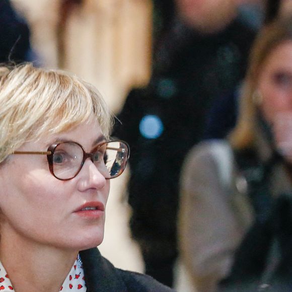 Judith Godrèche arrive au tribunal - Le réalisateur Christophe Ruggia, poursuivi pour agressions sexuelles envers la comédienne Adèle Haenel, condamné à deux de prison ferme avec port de bracelet électronique va faire appel de la décision, au tribunal judiciaire de Paris, France, le 3 février 2025. © Christophe Clovis/Bestimage