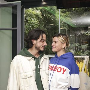 Exclusif - Romain Guillermic et Fauve Hautot - Live Apéro Shopping de Sandra Sisley et Gaëlle Constantini à l’Hotel & Spa La Belle Juliette à Paris le 27 septembre 2024. © Jack Tribeca/Bestimage