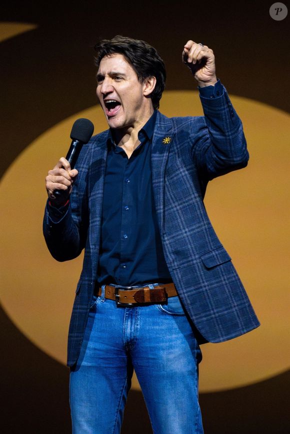 Justin Trudeau à la cérémonie de clôture au Rogers Arena pendant les Invictus Games Vancouver Whistler 2025 au Canada le 16 février 2025.

Photo : Backgrid USA / Bestimage