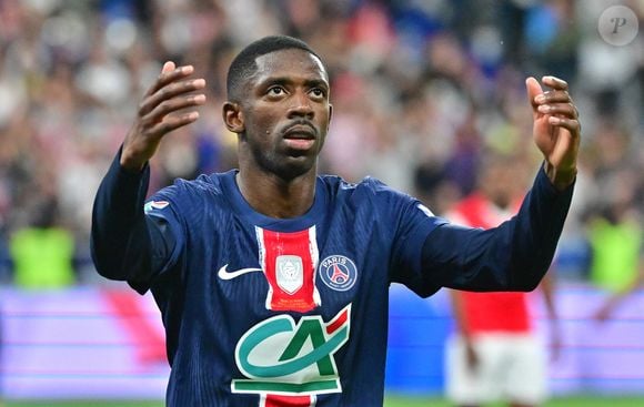 Ousmane Dembélé - Le PSG (Paris Saint-Germain) remporte la Coupe de France 2025 en battant Reims 3-0 au Stade de France le 24 mai 2025.
© Christain Liewig / Bestimage