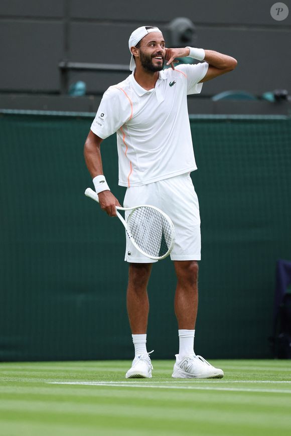 Laurent Lokoli lors du tournoi de Wimbledon 2023 à Londres, le 3 juillet 2023 ©Antoine Couvercelle / Panoramic / Bestimage