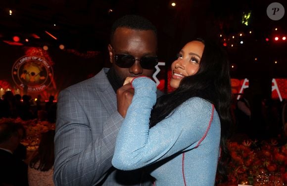 Exclusif - Gims et sa femme Demdem - Dîner de gala organisé par la Fondation "Children of Africa" à l'initiative de Madame D.Ouattara, Première Dame de Côte d'Ivoire et Présidente fondatrice de "Children of Africa" au Sofitel Ivoire à Abidjan. Le 1er Mars 2024
© Dominique Jacovides / Bestimage