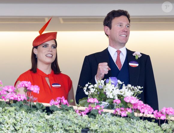 Le 21 juin 2025, la princesse Eugenie d’York et Jack Brooksbank au Royal Ascot. Credit: GOFF  / BESTIMAGE