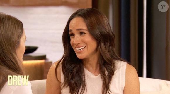 le mal est déjà fait : "Si je veux lancer ma série désormais, en reprenant donc ma propre création littéraire, tout le monde va croire que j’ai copié l’idée de Meghan" indique-t-elle au Daily Mail
Meghan Markle, duchesse de Sussex dans le Drew Barrymore Show. - Pictures must credit: The Drew Barrymore Show / Paramount Plus
Picture supplied by JLPPA