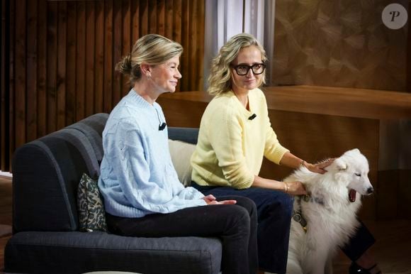 Exclusif - Caroline Roux, sur plateau de la nouvelle émission "Animalement Vôtre" présentée par Bernard Montiel et diffusée le 30 novembre sur France 3, à Paris, France, le 14 octobre 2025. © Jack Tribeca/Bestimage
