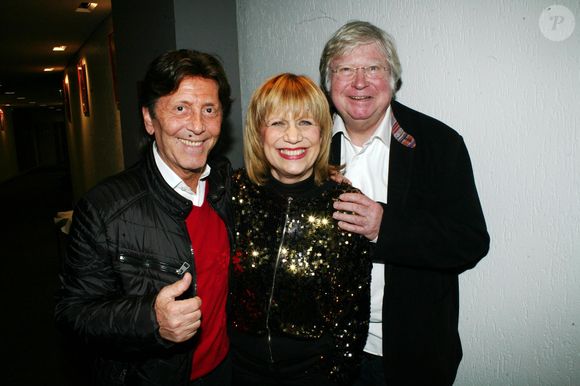 Exclusif - André Torrent, Stone, Pierre Charby - 68e anniversaire de Zvi Brant, frère du chanteur Mike Brant, lors de la comédie musicale "Hit Parade" au palais des Congrès à Paris le 14 janvier 2017. JLPPA / Bestimage