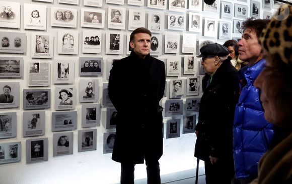 Arno Klarsfeld - Serge Klarsfeld - Le président Emmanuel Macron et sa femme Brigitte Macron ont visité le pavillon français. Commémorations du 80ème anniversaire de la libération du camp de concentration et d'extermination nazi d'Auschwitz-Birkenau par l'Armée rouge à Oswiecim en Pologne le 27 janvier 2025.
© Dominique Jacovides / Bestimage