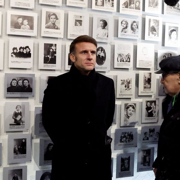 Arno Klarsfeld - Serge Klarsfeld - Le président Emmanuel Macron et sa femme Brigitte Macron ont visité le pavillon français. Commémorations du 80ème anniversaire de la libération du camp de concentration et d'extermination nazi d'Auschwitz-Birkenau par l'Armée rouge à Oswiecim en Pologne le 27 janvier 2025.

© Dominique Jacovides / Bestimage