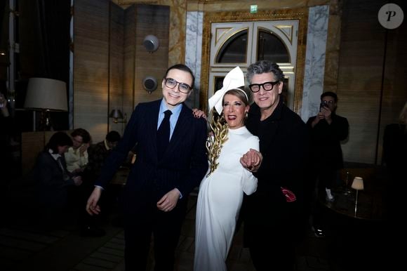 Bertrand Burgalat, Hélène in Paris, Marc Lavoine - Hélène in Paris présente son nouvel album à l'Hôtel de Crillon, A Rosewood Hotel à Paris le 4 février 2025.

© Jack Tribeca / Bestimage