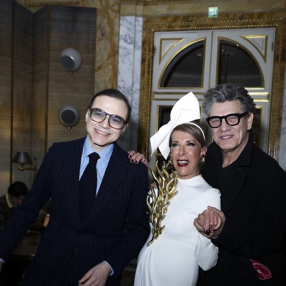 Bertrand Burgalat, Hélène in Paris, Marc Lavoine - Hélène in Paris présente son nouvel album à l'Hôtel de Crillon, A Rosewood Hotel à Paris le 4 février 2025.

© Jack Tribeca / Bestimage