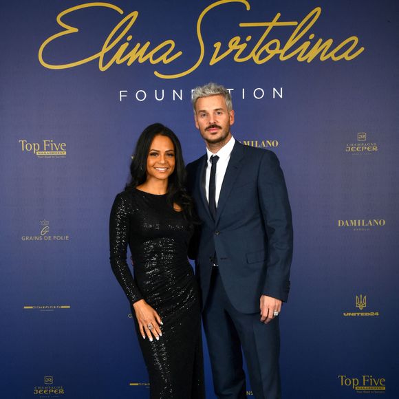 Exclusif - Christina Milian et son mari M. Pokora (Matt Pokora) - Photocall du gala annuel de la Fondation Elina Svitolina au Yacht Club de Monaco. Le 2 décembre 2022
© Bruno Bebert / Bestimage