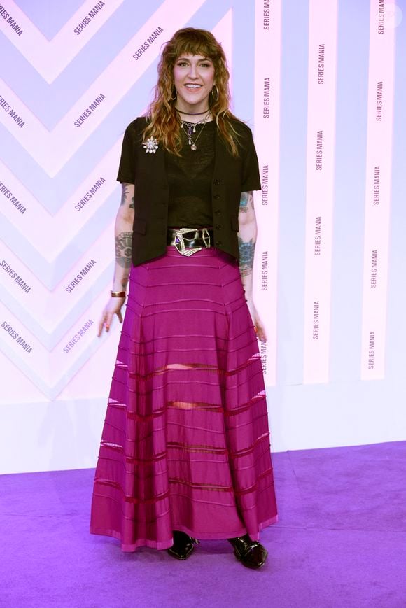 Daphné Burki lors du festival Séries Mania à Lille le 22 mars 2025 © Chrisotphe Aubert via Bestimage