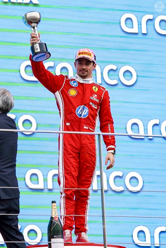 LECLERC Charles (mco), Scuderia Ferrari SF-26, portrait podium lors du Grand Prix de Formule 1 du Japon 2026, 3ème manche du Championnat du Monde de Formule 1 2026 du 27 au 29 mars 2026 sur le circuit de Suzuka, à Suzuka, Japon -