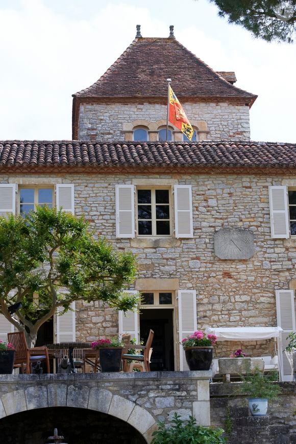 Illustration château de Cayx (Caïx)  - Le prince Henrik de Danemark fête ses 80 ans en famille au château de Cayx (Caïx)  près de  Cahors en France, le 11 juin 2014.