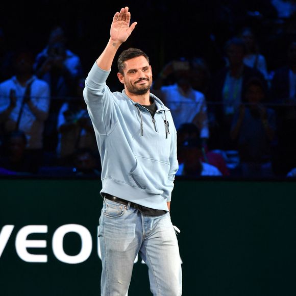 Florent Manaudou - Célébrités assistent à la finale du tournoi de tennis ATP Masters 1000 de Paris (Paris Rolex Master) remportée par Alexander Zverev contre Ugo Humbert à l'Accor Arena - Palais Omnisports de Paris-Bercy, Paris le 3 novembre 2024. © Veeren/Bestimage