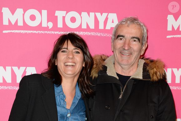 Estelle Denis et son compagnon Raymond Domenech - Avant-première du film "Moi, Tonya" au cinéma l'UGC Normandie à Paris le 15 janvier 2018. © Coadic Guirec/Bestimage