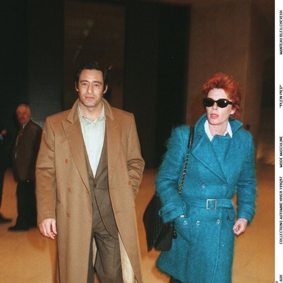 Gérard Lanvin et son épouse Jennifer aux collections automne-hiver 1996 - 97 à Paris © Bertrand Rindoff Petroff Bestimage