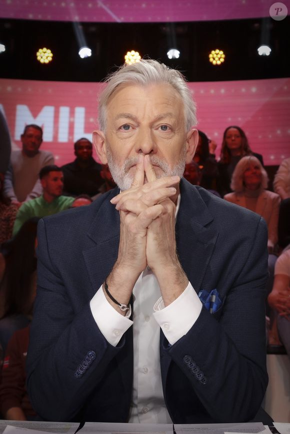 Exclusif - Gilles Verdez, sur le plateau de "Tout Beau, Tout N9uf - TBT9" présenté par C.Hanouna, et diffusé en direct sur W9, Paris, France, le 21 janvier 2026. © Jack Tribeca / Bestimage