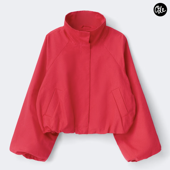 High neck short jacket