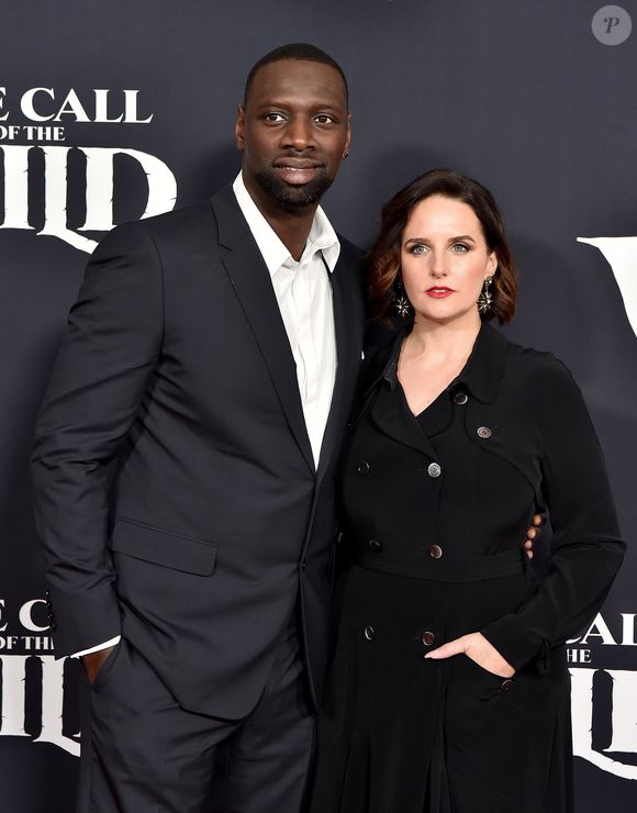 Omar Sy et sa femme Hélène à la première du film "The Call of the Wild" à Los Angeles, le 13 février 2020.