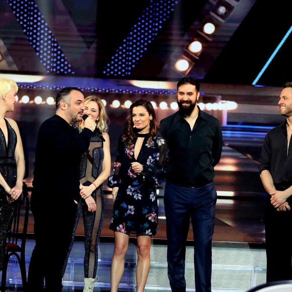 Exclusif - Maxime Dereymez, Katrina Patchett,  François-Xavier Demaison, Anaïs Demaison, Pavel, le frère de Denitsa, Christian Millette - Surprises - Enregistrement de l'émission "La Chanson secrète 11" à Paris, diffusée sur TF1. © Jacovides-Moreau / Bestimage