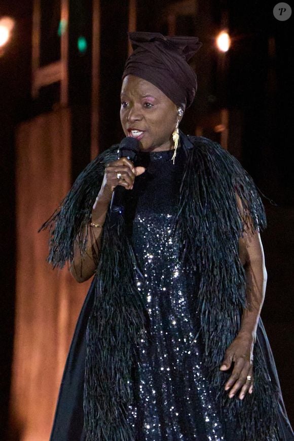 Angelique Kidjo à la soirée concert "Grace for the World" au Vatican le 13 septembre 2025 ; un concert unique sur la place Saint-Pierre. Backgrid UK/ Bestimage