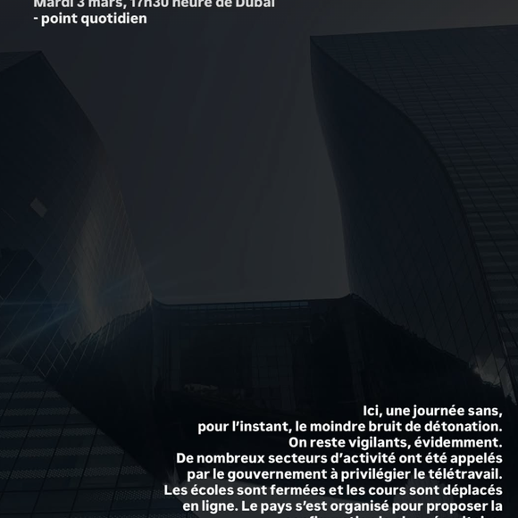 Story Instagram d'Agathe Auproux du mardi 3 mars 2026.