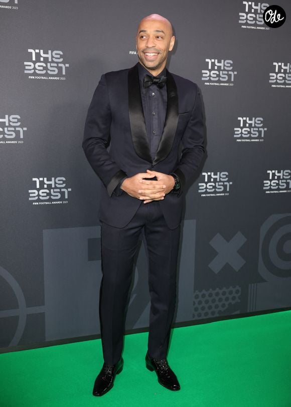 Thierry Henry arrive aux The Best FIFA Football Awards au Apollo Theatre Hammersmith, Londres. Janvier 2024 Photo (Paul Terry / Sportimage) (Crédit Image : Â© Paul Terry/Sportimage/Cal Sport Media)